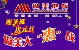 傲美地板2012元旦促销单页